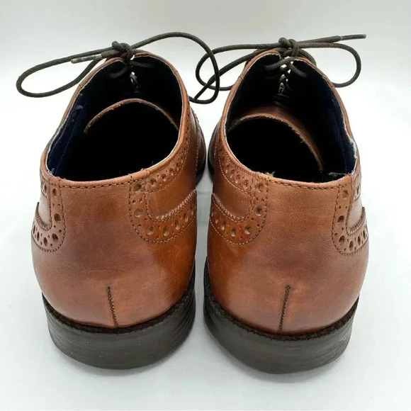 COLE HAAN Wayne Cap Toe Oxford in British Tan Size 8.5 - Picture 5 of 10